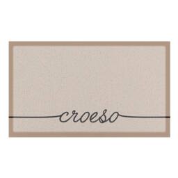 Artsy Mats Croeso Scribbly Indoor Outdoor Doormat (70 x 40cm) in Beige - Size: 40 cm x 70 cm - thumbnail 2