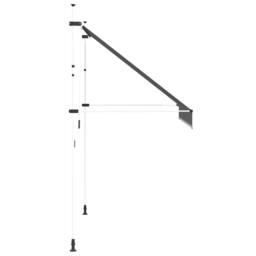 Berkfield Home Manual Retractable Awning 250 cm Anthracite in Dark Grey - thumbnail 3