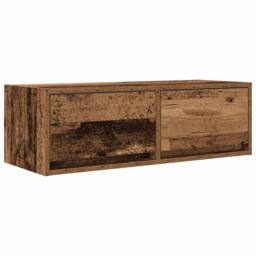 Berkfield Home TV Cabinets 2 pcs Old Wood 80x31x25.5 cm Engineered Wood in Brown - thumbnail 6