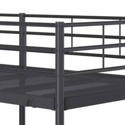 Berkfield Home Breathable Bunk Bed without Mattress Black 90x190 cm Single Steel - thumbnail 8