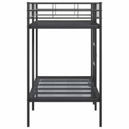 Berkfield Home Breathable Bunk Bed without Mattress Black 90x190 cm Single Steel - thumbnail 6
