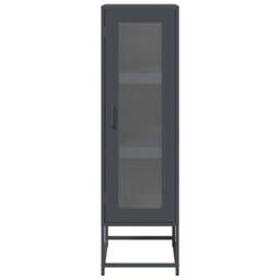 Berkfield Home Highboard Anthracite 36x39x123 cm Cold-rolled Steel in Charcoal - Size: 36 x 39 x 123 cm - thumbnail 5