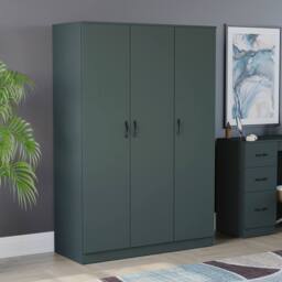 Home Discount Vida Designs Riano 2 Door 2 Drawer Wardrobe Storage in Green - thumbnail 1