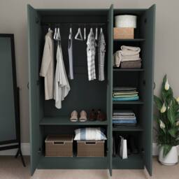 Home Discount Vida Designs Riano 2 Door 2 Drawer Wardrobe Storage in Green - thumbnail 5