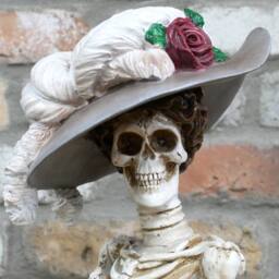 Gifts Direct 2 U Women's Victorian White Lady Skeleton Ornament - thumbnail 3