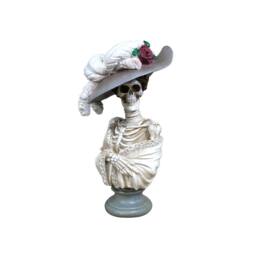 Gifts Direct 2 U Women's Victorian White Lady Skeleton Ornament