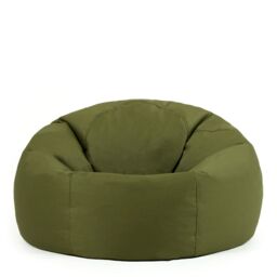 icon Classic Indoor Outdoor Bean Bag Yellow Bean Bag Chair in Khaki - thumbnail 3