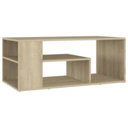 Berkfield Home Coffee Table Sonoma Oak 100x50x40 cm Engineered Wood in Natural - Size: 100 x 50 x 40 cm - thumbnail 1