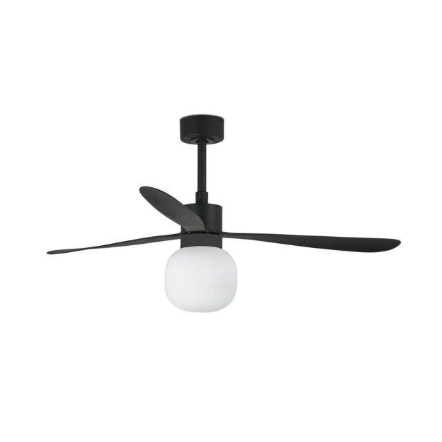 Netlighting Amelia Large Ball Led Black Ceiling Fan 20W 2700K 6 Speed - image 1