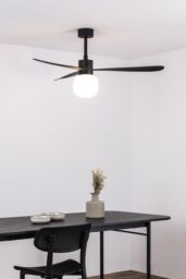 Netlighting Amelia Large Ball Led Black Ceiling Fan 20W 2700K 6 Speed - thumbnail 2