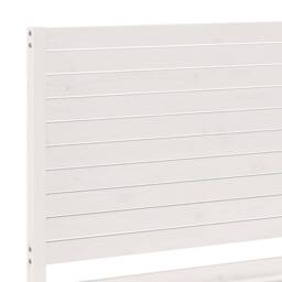 Berkfield Home Decorative Extra Long Bed Frame without Mattress White 180x220 cm - thumbnail 7