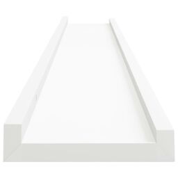 Berkfield Home Picture Frame Ledge Shelves 2 pcs White 80x9x3 cm MDF - Size: 80 x 9 x 3 cm - thumbnail 5