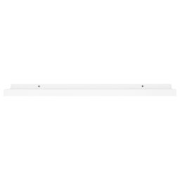 Berkfield Home Picture Frame Ledge Shelves 2 pcs White 80x9x3 cm MDF - Size: 80 x 9 x 3 cm - thumbnail 4