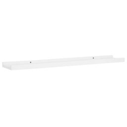 Berkfield Home Picture Frame Ledge Shelves 2 pcs White 80x9x3 cm MDF - Size: 80 x 9 x 3 cm - thumbnail 3