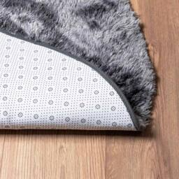 Berkfield Home Shaggy Rug High Pile NAVARRA Dark Grey 240x240 cm Polyester - Size: Medium - thumbnail 6