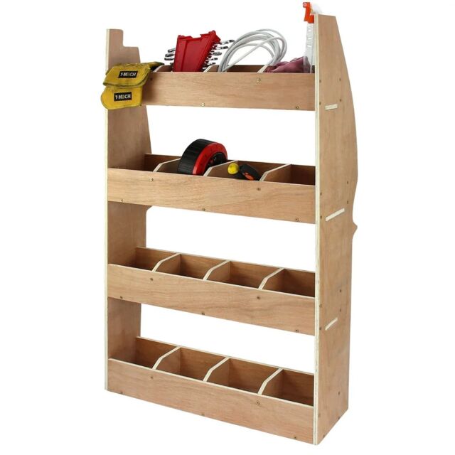 Monstershop Nissan Primastar Plywood Van Racking Unit in Terracotta - image 1