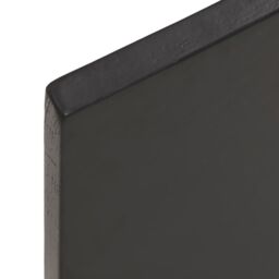 Berkfield Home Wall Shelf Dark Grey 40x60x2 cm Treated Solid Wood Oak in Brown - Size: 40 x 60 x 2 cm - thumbnail 4