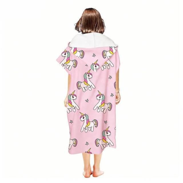 Obasyhig Style 12 Pullover Style Adult Hooded Cloak Bath Towel in Pink - image 1