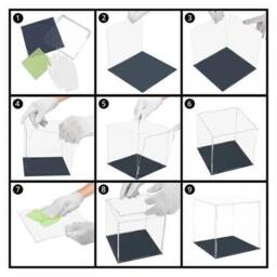 FLAVORA 30cm Cube Acrylic Display Case in Clear - Size: 500mm - thumbnail 5