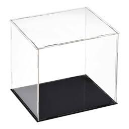 FLAVORA 30cm Cube Acrylic Display Case in Clear - Size: 500mm - thumbnail 1