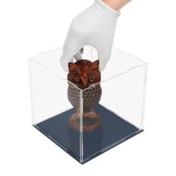 FLAVORA 30cm Cube Acrylic Display Case in Clear - Size: 500mm - thumbnail 4
