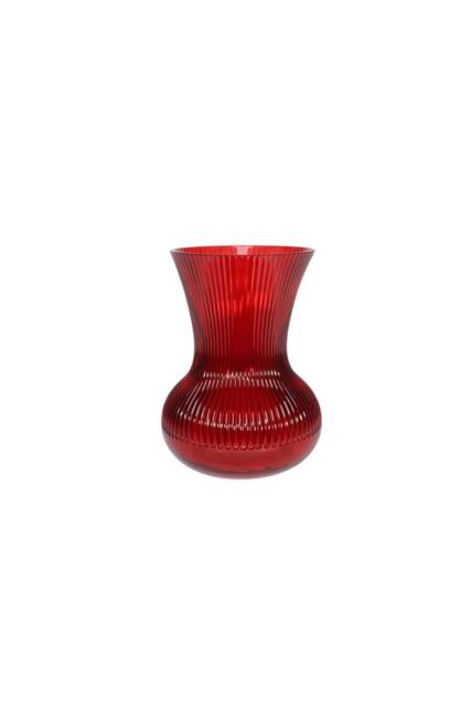 KDMD Red Ribbed Hand Tied Vase 19.5cm 2 Pack - image 1