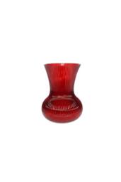 KDMD Red Ribbed Hand Tied Vase 19.5cm 2 Pack - thumbnail 2