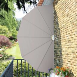 Berkfield Home Collapsible Terrace Side Awning Cream 200 cm - thumbnail 4