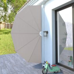 Berkfield Home Collapsible Terrace Side Awning Cream 200 cm - thumbnail 3