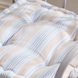 Dibor Set of 4 Giant Striped Chair Seat Pad Box Cushions L50 x W50cm - Size: 50 cm x 50 cm - thumbnail 4