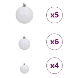 Berkfield Home Artificial Christmas Tree with 150 LEDs Green 65 cm PE & PVC - thumbnail 9