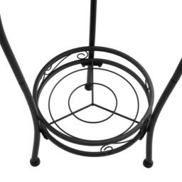 KORVIXA 2 Tier Metal Plant Stand Living Room in Black - Size: 100 cm - thumbnail 5