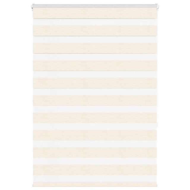 Berkfield Home Zebra Blind Marble Beige 115x150 cm Fabric Width 110.9 cm Polyester - image 1
