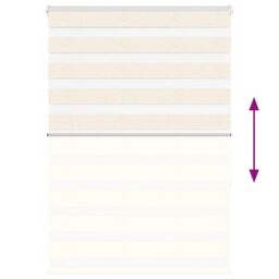 Berkfield Home Zebra Blind Marble Beige 115x150 cm Fabric Width 110.9 cm Polyester - thumbnail 5