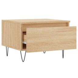 Berkfield Home Modern Coffee Tables 2 pcs Sonoma Oak 50x46x35 cm Engineered Wood in Light Brown - Size: 50 x 46 x 35 cm - thumbnail 7