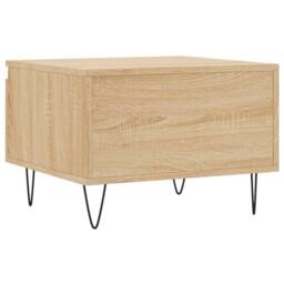 Berkfield Home Modern Coffee Tables 2 pcs Sonoma Oak 50x46x35 cm Engineered Wood in Light Brown - Size: 50 x 46 x 35 cm - thumbnail 9