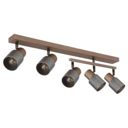 Netlighting Satella Ceiling Spotlight Bar Coffee Colored Matt 5x E14 in Brown - thumbnail 2