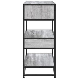 Berkfield Home Console Table Grey Sonoma 90x35x80 cm Engineered Wood - Size: 90 x 35 x 80 cm - thumbnail 6