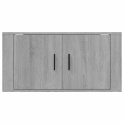 Berkfield Home Wall Mounted TV Cabinet Grey Sonoma 80x34.5x40 cm - thumbnail 6