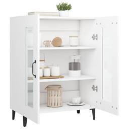 Berkfield Home Sideboard White 69.5x34x90 cm Engineered Wood - thumbnail 5