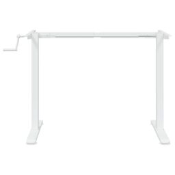 Berkfield Home Standing Desk Frame White (94-135)x60x(70-114) cm Steel - thumbnail 5