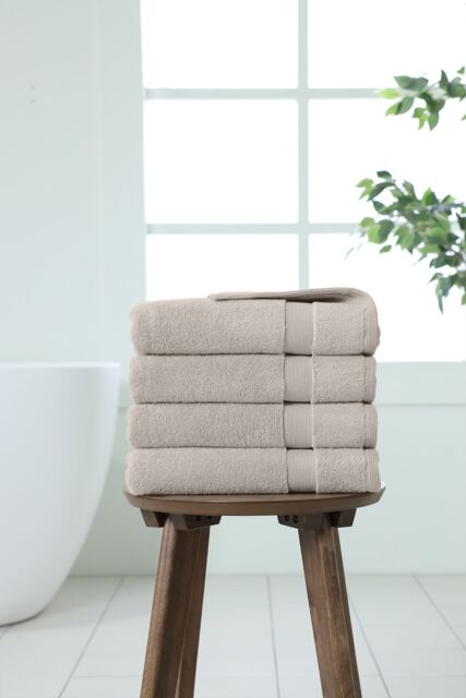Martex 100% Cotton, 750gsm Hand Towels (Pack of 4) in Silver - image 1