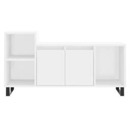 Berkfield Home TV Cabinet White 100x35x55 cm Engineered Wood - Size: 100 x 35 x 55 cm - thumbnail 5