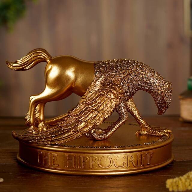 Warner Bros Harry Potter Herbology Figurine - Buckbeak in Gold - image 1