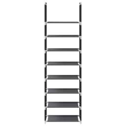 Berkfield Home Shoe Rack 8-Tier Black 44x28x145 cm Non-woven Fabric - Size: 44 x 28 x 145 cm - thumbnail 5