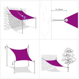 Berkfield Home Sunshade Sail Oxford Fabric Rectangular 2.5x5 m Orange - thumbnail 5