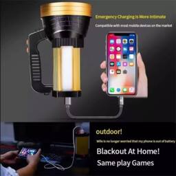 Havendro Super Bright LED Spot Light Searchlight Hand Torch in Black - thumbnail 6