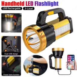 Havendro Super Bright LED Spot Light Searchlight Hand Torch in Black - thumbnail 4