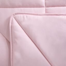 OHS Coverless Duvet Geo Quilted 7.5 TOG Bedding Pillowcase Bed Set in Pink - Size: Double - thumbnail 3