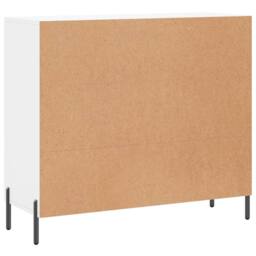 Berkfield Home Sideboard White 90x34x80 cm Engineered Wood - Size: 90 x 34 x 80 cm - thumbnail 8